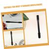 Wheelchair Brake Handle Extensions, 2-Piece, Black Stainless Steel view 3