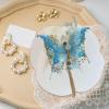 Glitter Flower Hair Clips with Chinese Hair Claw view 2