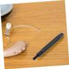 Black Hearing Aid Cleaning Brushes, 8 Pieces with U-Hooks view 4