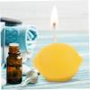 Beavorty Handmade Soy Wax Lemon-Scented Aromatherapy Candle view 3