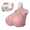 Large Silicone Breast Forms, Z Cup, High-Collar Breast Plate for Transgender and Crossdressers view 1