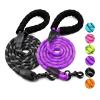 KoovDem Reflective Adjustable Nylon Dog Leash, Comfortable Handle, for Small to Large Dogs (Red, 0.6 cm, 1.5 m) view 2
