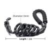 KoovDem Reflective Adjustable Nylon Dog Leash, Comfortable Handle, for Small to Large Dogs (Red, 0.6 cm, 1.5 m) view 3