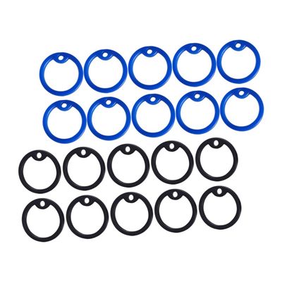 Sosoport 20 Pack Silicone Noise Reduction Rings for Pet Tags