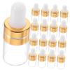 50-Pack 2 mL Small Refillable Glass Dropper Bottles for Essential Oils view 1