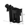 Black ABS Cup Holder for Rollators and Strollers view 2