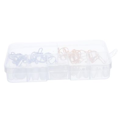 Removable Artificial Fingernails with Finger Rings, 1 Set, White