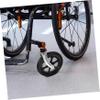 Wheelchair Caster Wheel with Bearing and Fork, Black Replacement Part view 3