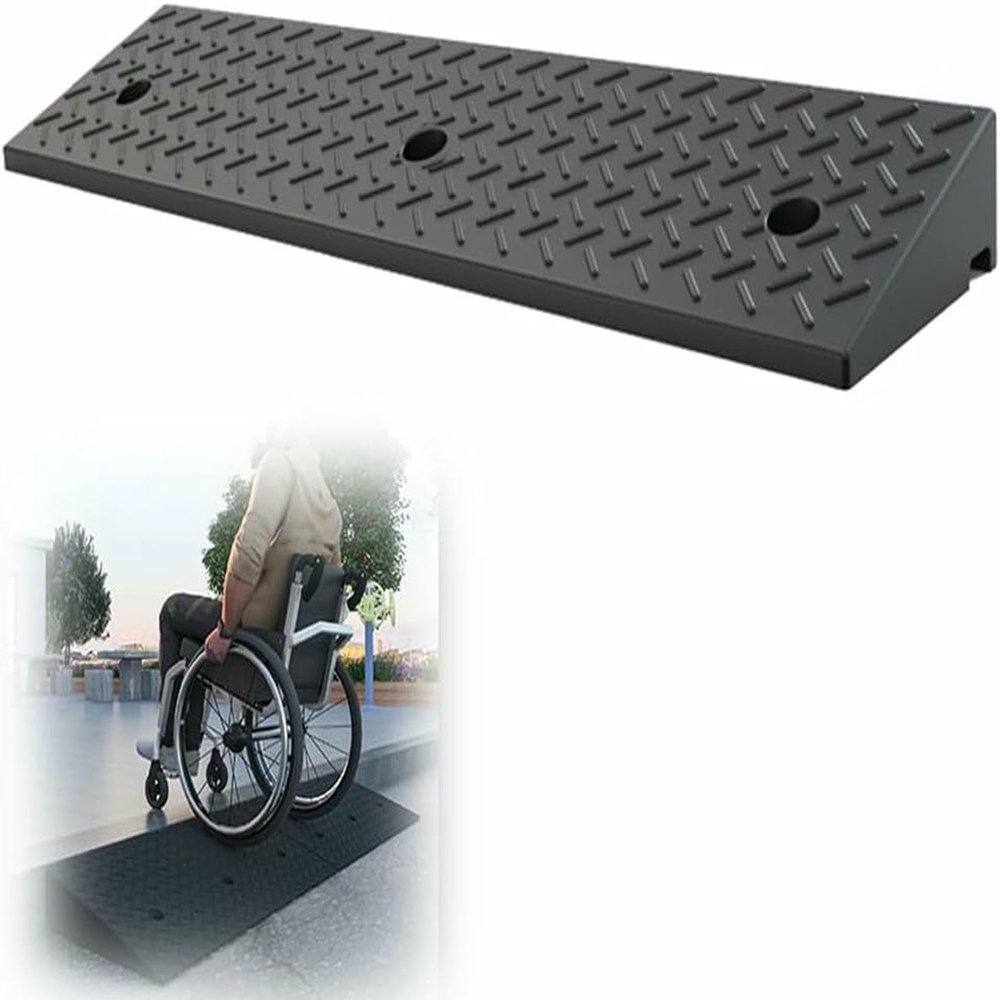 LASDERTV 2.3-Inch Threshold Ramp for Wheelchairs and Scooters