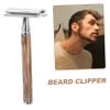 HAPINARY Portable Beard Trimmer with Bamboo Handle view 4