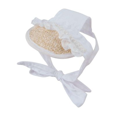 Adjustable Dog Baseball Cap with Bow Strap