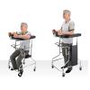 Stand-Up Folding Rollator, 100 kg Capacity, Padded Armrests, 10-Level Height Adjustment (Size A) view 2