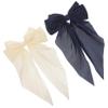 Healvian 2-Pack Large Silk Ribbon Bow Hair Clips for Women view 1