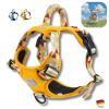 bullywelt | Dog Harness for French Bulldogs, No-Pull, Breathable, Adjustable, Comfortable (Yellow, M) view 2