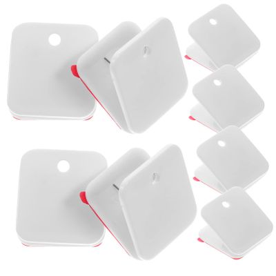PERSELOSO White Self-Adhesive Wall Clips, 12-Piece Set for Dog Pee Pads and Tapestries