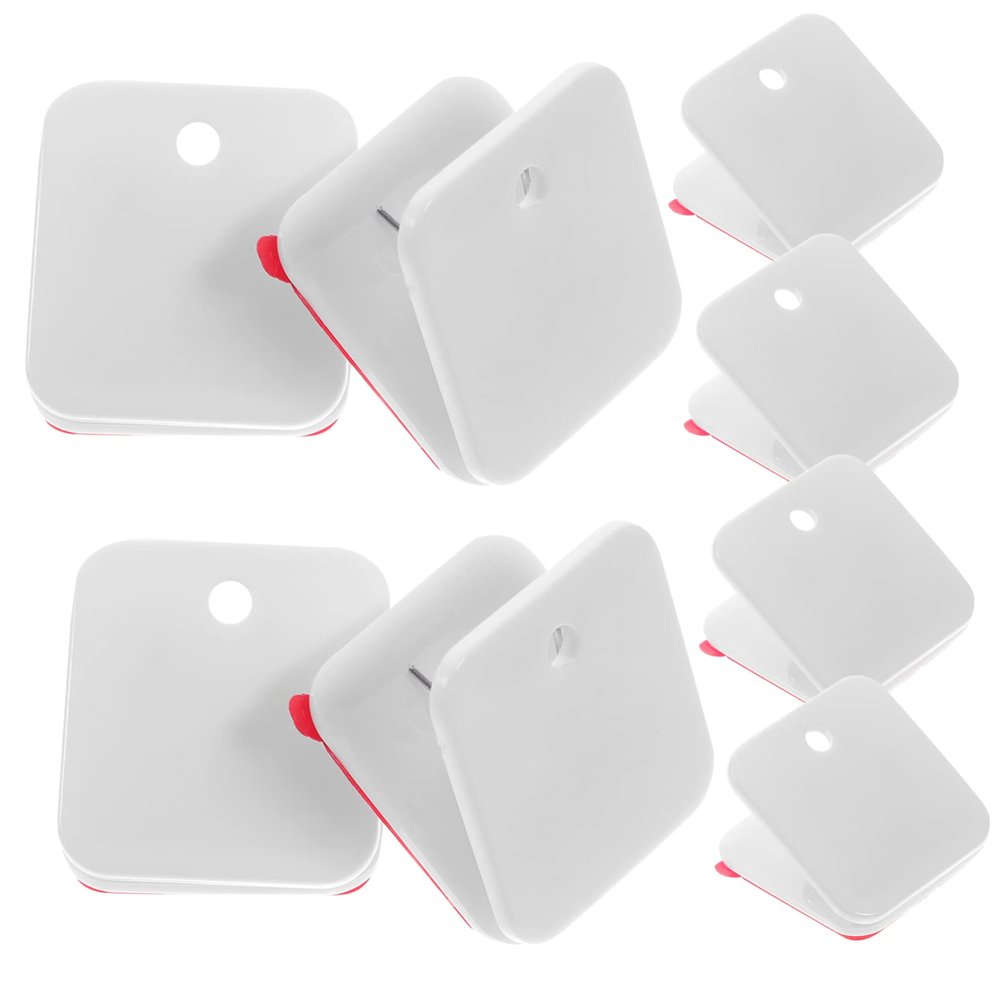 PERSELOSO White Self-Adhesive Wall Clips, 12-Piece Set for Dog Pee Pads and Tapestries