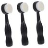Facial Cleansing Brush with Handle, Standing Design, 3-Pack view 1