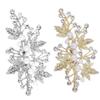 Decorative Pearl Leaf Hair Clips, 2-Piece Set view 1