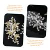 Decorative Pearl Leaf Hair Clips, 2-Piece Set view 3