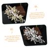Decorative Pearl Leaf Hair Clips, 2-Piece Set view 4
