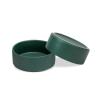 SPUNKYJUNKY Ceramic Dog Bowl, 2-Piece Set, Food Bowl for Cats and Dogs, 850 ml, Green view 1