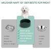 SPUNKYJUNKY Ceramic Dog Bowl, 2-Piece Set, Food Bowl for Cats and Dogs, 850 ml, Green view 3