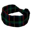 Women's Headbands, Green, Black, Red, Blue, Yellow, Plaid, Elastic Crisscross Hair Band view 1