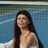 Women's Headbands, Green, Black, Red, Blue, Yellow, Plaid, Elastic Crisscross Hair Band view 2