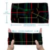 Women's Headbands, Green, Black, Red, Blue, Yellow, Plaid, Elastic Crisscross Hair Band view 3