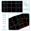Women's Headbands, Green, Black, Red, Blue, Yellow, Plaid, Elastic Crisscross Hair Band view 4