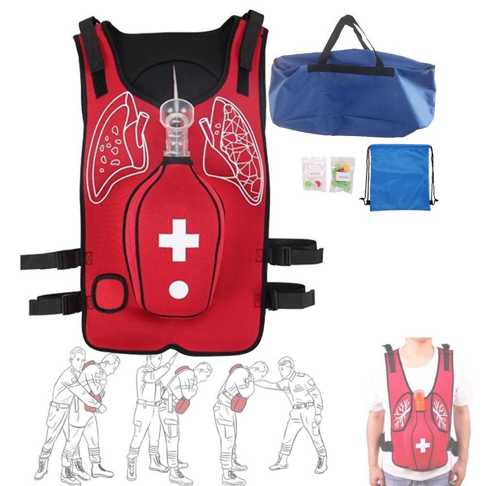 Anti-Choking Training Vest with Back-Blow Simulation for First-Aid Rescue Practice