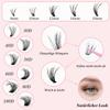 580-Piece Lash Extension Set, 30D–100D Cluster Lashes with Bond and Seal, Tweezers, 8–16 mm view 3