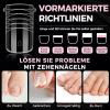Kiiwah 150-Piece Polygel Toenail Forms, Long Dual Tips for Pedicure Extensions, Reusable Set, 15 Sizes (Transparent) view 4