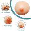 DXDXZDXLUF Round Silicone Breast Prosthesis, Flat Underside, Self-Adhesive, Mastectomy, D-Cup view 2