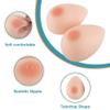 DXDXZDXLUF Silicone Breast Prosthesis, Teardrop Shape, Concave Back, Skin Tone, C Cup view 2