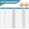 DXDXZDXLUF Silicone Breast Prosthesis, 1 Pair, Flat Bottom, Adhesive-Free, HH Cup view 4