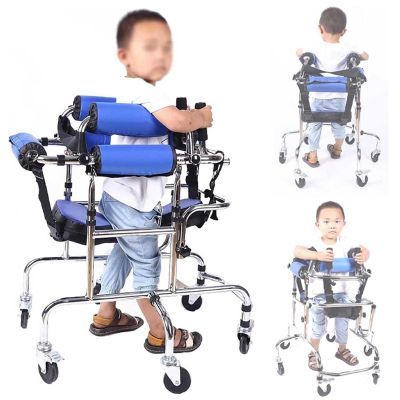 GZGHRZQS Lightweight Folding Walker for Children with Cerebral Palsy