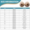 DXDXZDXLUF Silicone Teardrop Breast Prosthesis, Concave Underside, Brown, KK Cup view 3