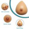 DXDXZDXLUF Silicone Breast Prosthesis, Teardrop Mastectomy Form, Self-Adhesive Insert, Cup A view 2