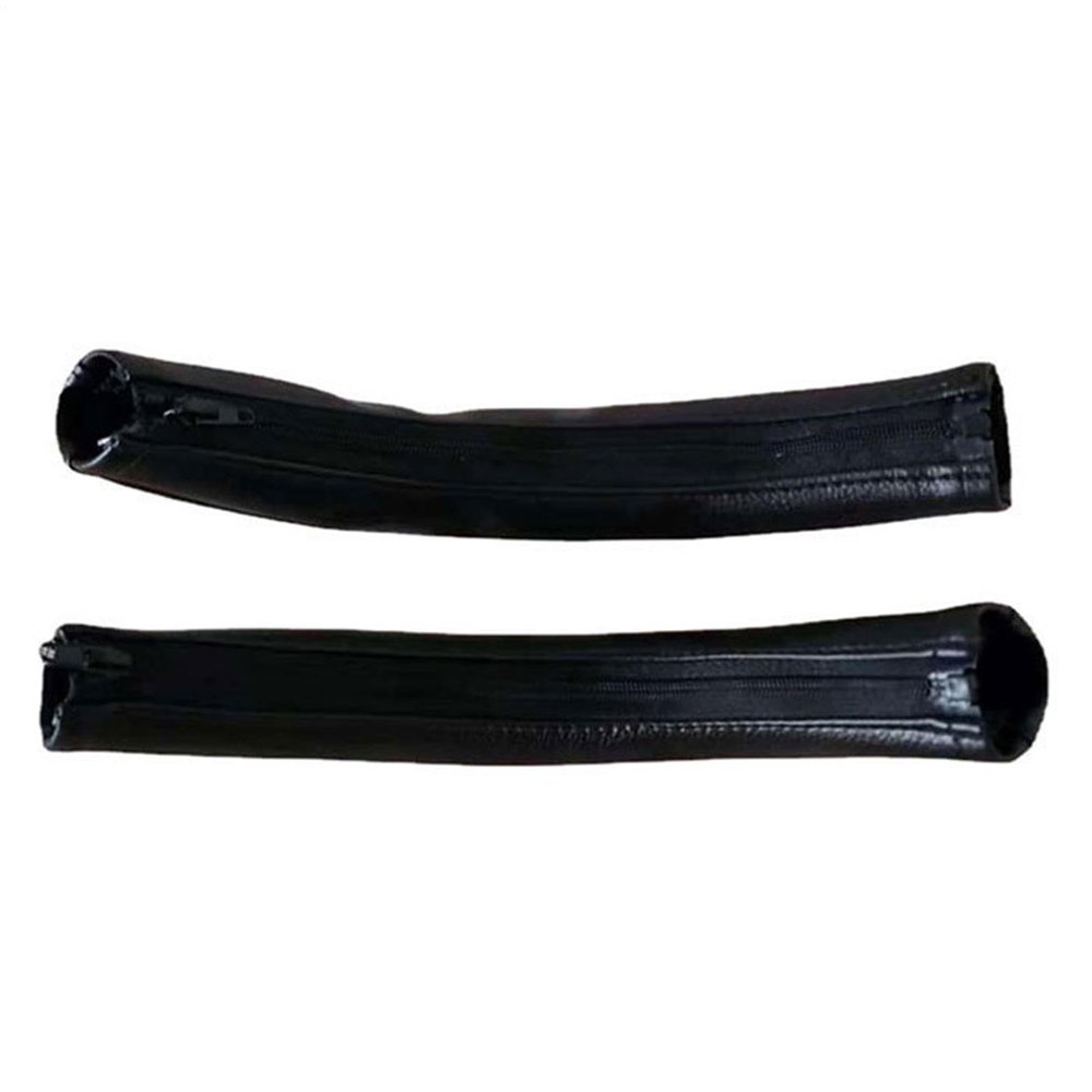 Leather Stroller Handle Cover with Zipper