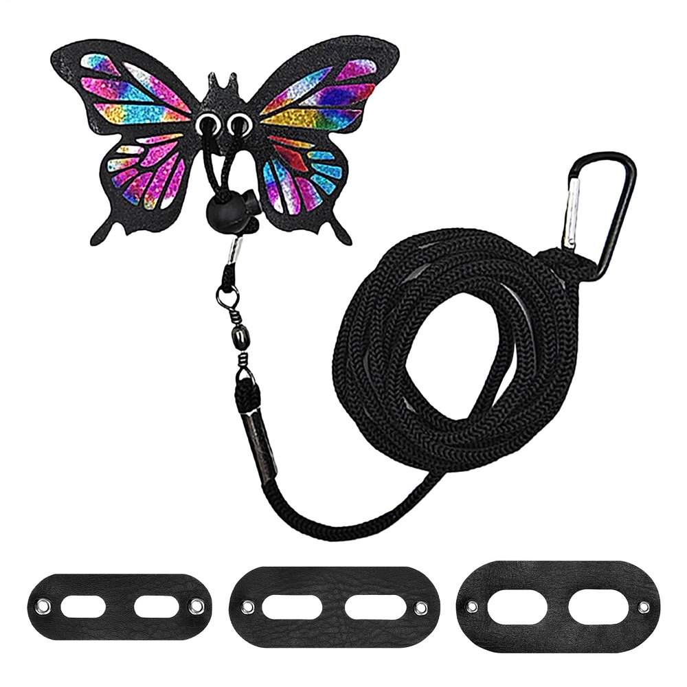 Adjustable PU Leather Reptile Harness with Wings