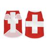 Swiss Flag Dog Clothes for Medium to Large Dogs, Size L, Blue/Yellow view 2