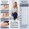 Thigh-High Compression Stockings for Women and Men, Beige, 2 Pairs view 2