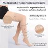 Thigh-High Compression Stockings for Women and Men, Beige, 2 Pairs view 3