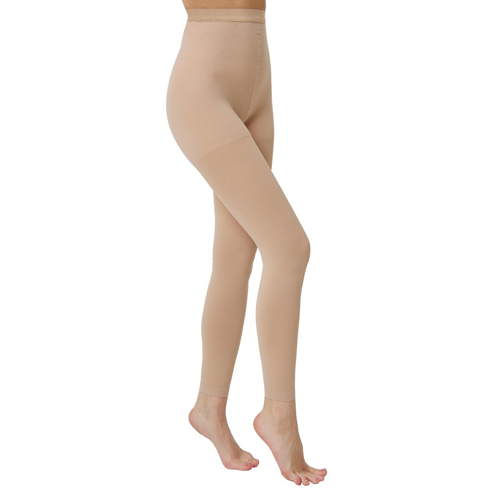 Medical Compression Pantyhose for Women & Men, 20–30 mmHg Class 2, Open Toe