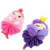 Cartoon Shower Exfoliating Balls for Kids, 2-Pack view 1