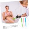 MAJORMENCH 3-Piece Silicone Wax Spatulas for Hands and Feet, Easy to Clean, Portable, Random Color view 3