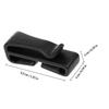 Helmet Mask Hooks for Ski Helmets, 1 Pair, Black Plastic view 2
