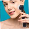 DECORNIJIA Self-Standing Facial Cleansing Brush with Handle, Soft Facial Exfoliating Brush for Deep Cleansing, Lightweight and Portable, for Sensitive Skin (3 Pieces, Black) view 2