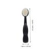 DECORNIJIA Self-Standing Facial Cleansing Brush with Handle, Soft Facial Exfoliating Brush for Deep Cleansing, Lightweight and Portable, for Sensitive Skin (3 Pieces, Black) view 4